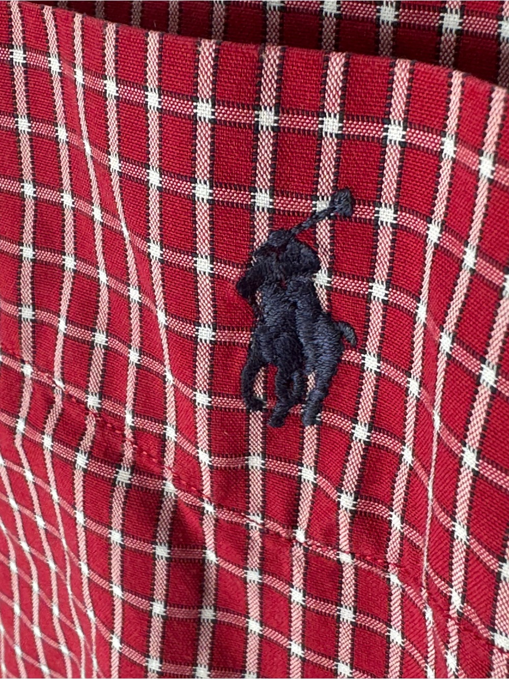 Ralph Lauren Golf Tilden Red Plaid Button Down Shirt XXL Vintage 90s Dress Shirt